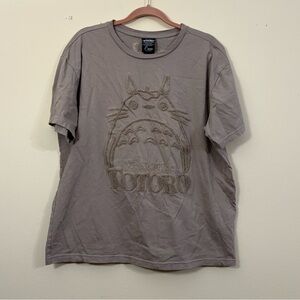 My Neighbor Totoro Embroidered Shirt brown Her Universe XL Studio Ghibli Art cl